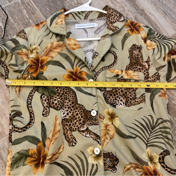 Desmond & Dempsey Leopard Pajama Top - Picture 7 of 12